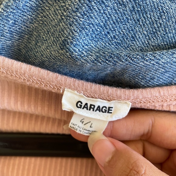 Pink garage long sleeve top - Picture 3 of 3